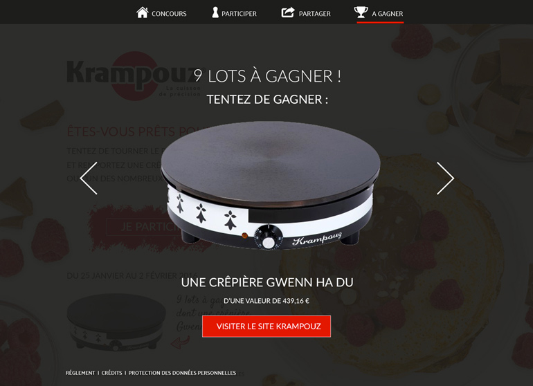 Webmarketing "Chandeleur" • Krampouz