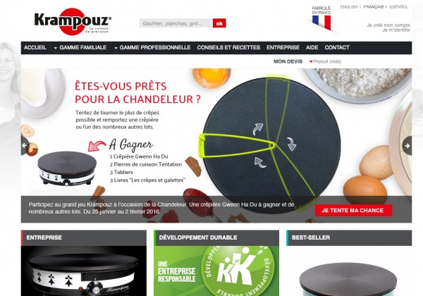 Webmarketing "Chandeleur" • Krampouz