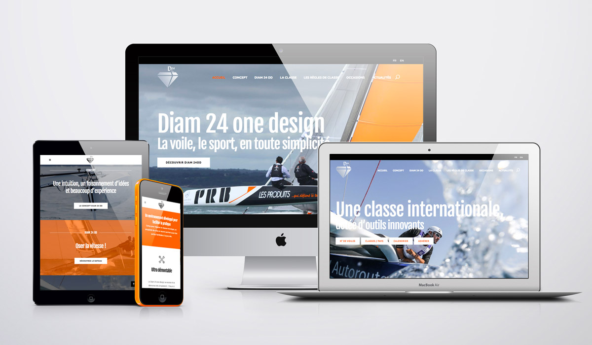 Site internet responsive • Diam 24 one design